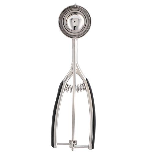 ANKROYU Professioneller Eisportionierer aus Edelstahl, Mehrzweck-Melonenausstecher, Keksausstecher, Küchenwerkzeug zum Backen, Dessert, Eiscreme, Obst, 304 Edelstahl, hochglanzpoli (39 mm) (44 mm) von ANKROYU