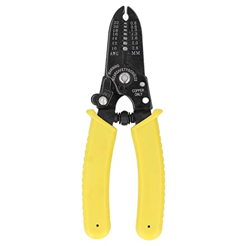 ANKROYU Professionelles Drahtstripper Crimping Tool, HSS -Kabel -Strippenzange mit Griff für AWG 10 bis 22 Drähte, Yellow MT 5021, Handwerkzeug für Elektriker ANKROYU Professionelles Drahtstripper Crimping Tool, HSS -Kabel -Strippenzange mit Griff für AWG 10 bis 22 Drähte, Yellow MT 5021, Handwerkzeug für Elektriker von ANKROYU