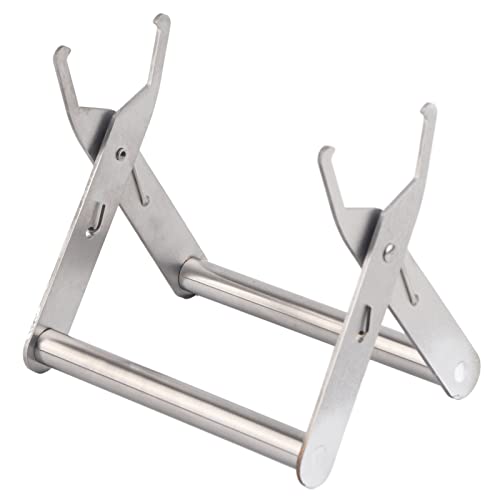 ANKROYU Professionelles Edelstahl -Bienenzucht -Rahmenhalter Werkzeug Hochleistungs -Anti -Rost -Bienen -Hive -Rahmen Lifter Griff für Honigernte und Bienenstock -Wartung Silber FA von ANKROYU