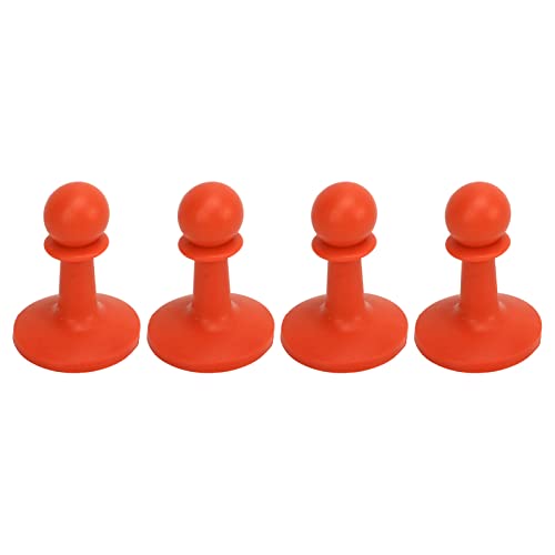 ANKROYU Proof -Kappe für Camping -Zeltstangen Anti -Thunder -Schutzhülle Stall -Stützstange für Outdoor -Baldachin TPR Material 4pcs (Sand) (Orange) von ANKROYU