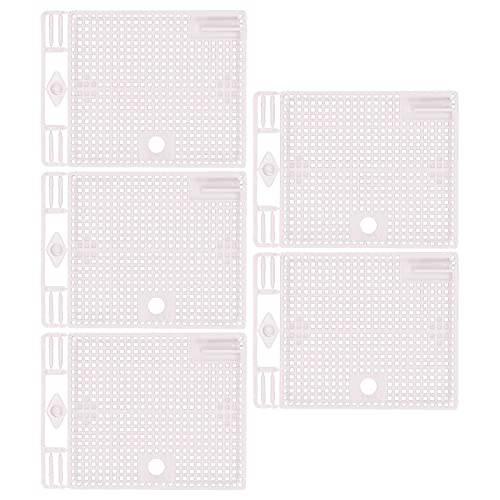 ANKROYU Queen Bee Cage 5pcs wiederverwendbarer Königin -Isolator Einführung in Käfig für die Bienenzucht. Sicherlich Kunststoff 14,5 x 13 cm Bienenstock -Management -Tool Essentiel (Weiß) von ANKROYU