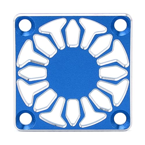 ANKROYU RC -Kühllüfterabdeckung universeller Aluminiumlegierung Schutzschild für Esc -Motor -Heizkörper 30 x 30 mm Leichtes haltbares CNC für RC -Car -LKWs bearbeitet (Rot) (Blau) von ANKROYU