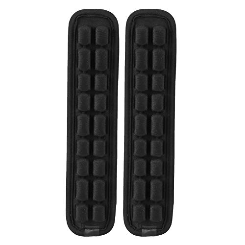 ANKROYU Schultergurt -Pad Anti -Schlupf -Rucksack Dekompression Kissen Accessoire Schwarz hochwertiges TPU Polyurethan Fasermaterial für das Wandern Camping Mountainering 2pcs (S) von ANKROYU