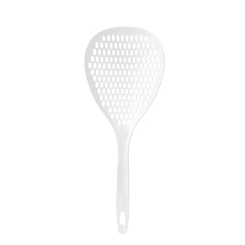 ANKROYU Slotted Spoon Plastik Skimmer Hochtemperaturbeständig (Weiß) von ANKROYU