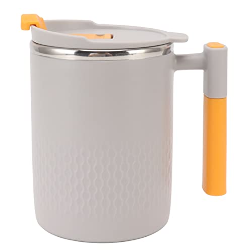 ANKROYU Stainless Steel Insulated Coffee Mug With Handle Elegant Design 450ml Capacity Proof Durable For Home Office School 304 Stainless Steel (Hellgrau) von ANKROYU