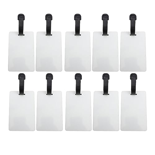ANKROYU Sublimation Gepäck Tags weiße MDF doppelseitige druckbare druckbare dauerhafte Leerlauf -Koffer -Etiketten für DIY Personalisierte Identifikation 10pcs Pack (A1) von ANKROYU