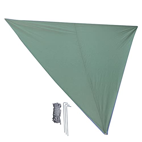 ANKROYU Super großes Sonnenschutz Camping Markising Tragbares winddichtes Dreieck Baldachin Outdoor Bodenmatte wasserdichte UV -Schutz Schatten Segel für Gartenpool Deck Terrasse A (3*3*3m) (4*4*4m) von ANKROYU