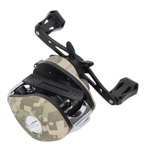 ANKROYU TT103 professionelles Fischereigussrolle 7.3: 1 Hochgeschwindigkeitsverhältnis Leichtes Graphitrahmen 5+1 Lager Salzwasser Süßwasserfischerei linke rechte Hand austauschbar (TT103 Linkshand) von ANKROYU