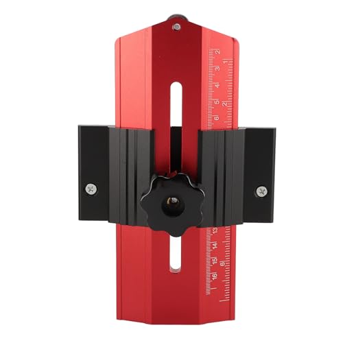 ANKROYU Thin Rip Jig Tischsäge Jig Guide Edelstahl präzise dünne Rissführung für Tischsägen Bandsägen Router Tisch Holzbearbeitungswerkzeuge Professionelle Tischtaschenausrüstung (Rot) von ANKROYU
