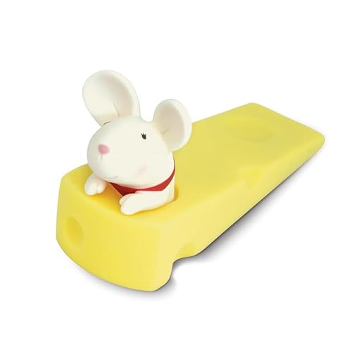 ANKROYU Tierförmiger Türstopper, Cartoon Türstopper, Nicht Gestempelter Dekorativer Türkeil, Niedliche Tierform, Türstopperkeil aus PVC Material, Geeignet Für Den Heim Und Bürogebrauch(Maus) von ANKROYU