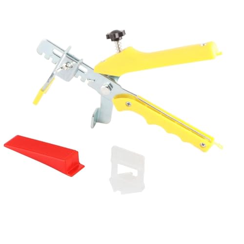 ANKROYU Tile Leveling -System -Werkzeuge 600 Clips 200 Keile 1 Zangen Hochwertige Kunststoff Haltbar wiederverwendbares professionelles Fliesen -Abstandshalter -Kit für Bodenwandfl von ANKROYU
