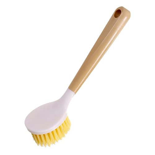 ANKROYU Topfbürste Plastik Langes Griff Scheuel mit robusten Borsten für Küchenreinigungstöpfe Pfannen Herde Effizienter Fettentferner Langlebiger Handelsgebrauch 22,5 cm von ANKROYU