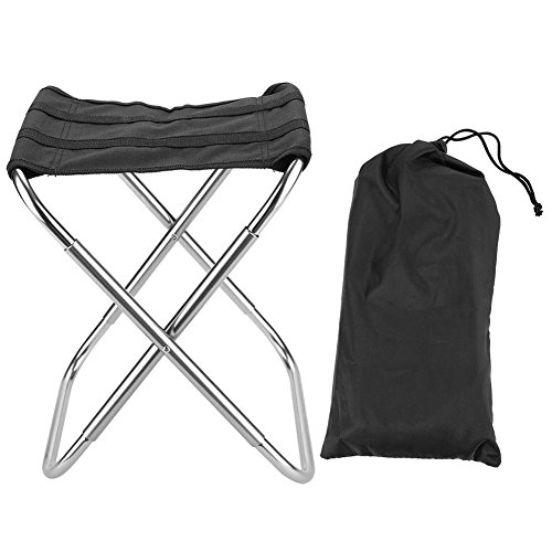 ANKROYU Tragbare Aluminiumlegierung Klappstuhl Stuhl Hocker Leicht kompakte Camping -Camping -Fischerei Picknickstuhl Haltbares Oxford -Stoff Easy Fold Carry Storage Bag enthalten von ANKROYU