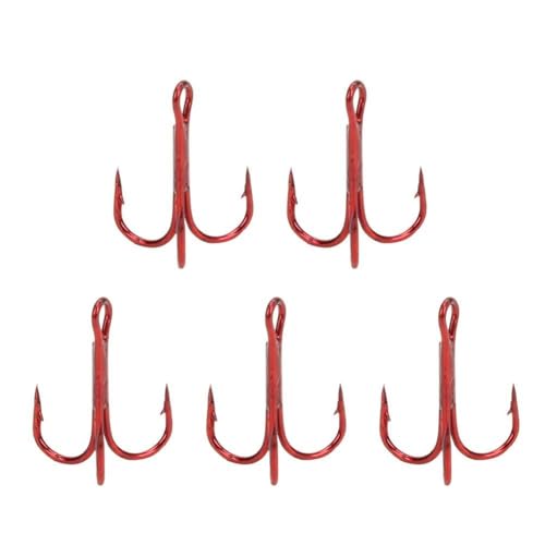 ANKROYU Treble Haken Fischereihaken 100pcs hoher Kohlenstoffstahl rotes Fishhook Scharf langlebig starke Korrosionsbeständigkeit für Süßwasser Salzwasserfischerei Köder -Accessoire (6# rot (100 ANKROYU Treble Haken Fischereihaken 100pcs hoher Kohlenstoffstahl rotes Fishhook Scharf langlebig starke Korrosionsbeständigkeit für Süßwasser Salzwasserfischerei Köder -Accessoire (6# rot (100 von ANKROYU