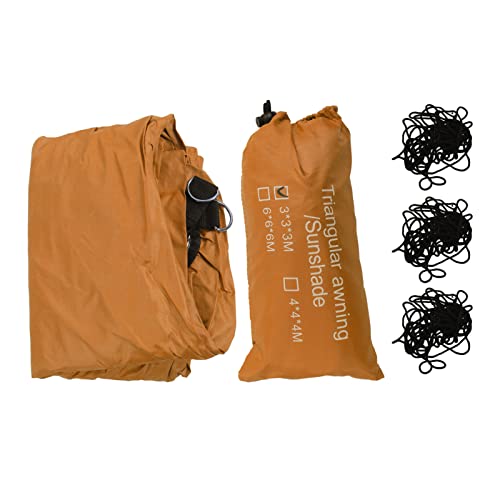 ANKROYU Triangle Sun Shade Segel Baldachin Outdoor Pool Schatten Stoff Sonnencremen -Markisen -Farbton mit silberbeschichtet (Blau) (Grün) (Orange) von ANKROYU