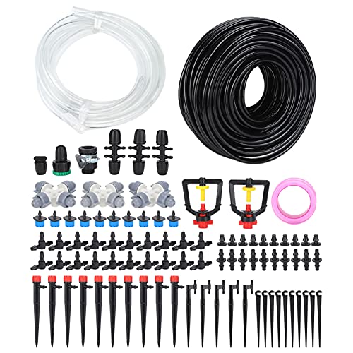 ANKROYU Tropfbewässerungs -Kit Automatisches Wasserversystem 30m Gartenschlauch mit Düsenadapterventile Dripper Set für Balkon Treibhaus -Topfpflanzen Plastik 4mm 7 mm Schlauch ANKROYU Tropfbewässerungs -Kit Automatisches Wasserversystem 30m Gartenschlauch mit Düsenadapterventile Dripper Set für Balkon Treibhaus -Topfpflanzen Plastik 4mm 7 mm Schlauch von ANKROYU