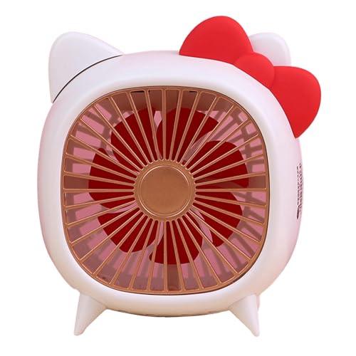 ANKROYU USB Desk Lüfter Cartoon niedlich tragbarer kleiner Kühlventilator für Schlafzimmer Schlafzimmer Camping Office Tischventilator mit starkem Luftstrom Leichtes Plastikdesign (Geben Sie eine von ANKROYU