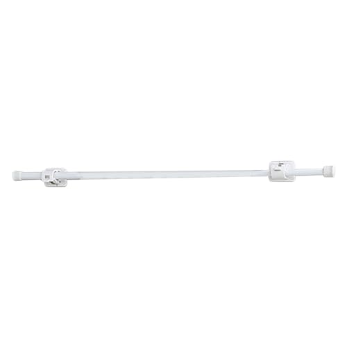 ANKROYU Vorhangstange mit Klammern Hochleistungsverstellbar ohne Bohrer benötigt Teleskop -Vorhängestange Set für Küchenbadezimmer Schlafzimmer Plastikkonstruktion (50‑90 cm 1 Stangen + 1 Haken) von ANKROYU