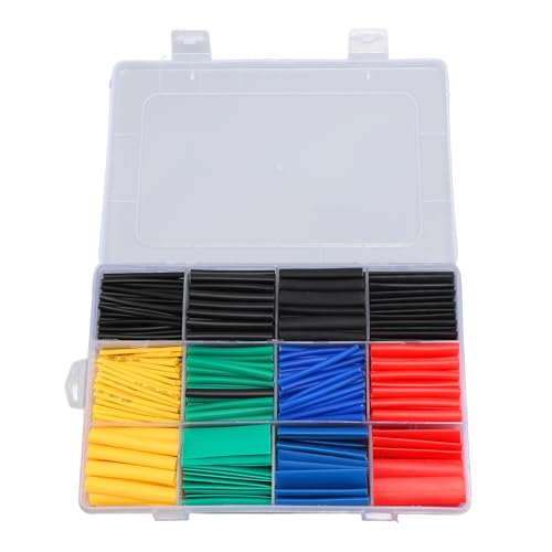 ANKROYU Wärme Schrumpfschläuche Kit 530pcs Marine Grade Draht Schrumpf Wrap 5 Farben 8 Größen PVC -Schlauch für elektrische Isolierung und Kabelschutz Schwarz Rot Blau gelb Grün ANKROYU Wärme Schrumpfschläuche Kit 530pcs Marine Grade Draht Schrumpf Wrap 5 Farben 8 Größen PVC -Schlauch für elektrische Isolierung und Kabelschutz Schwarz Rot Blau gelb Grün von ANKROYU