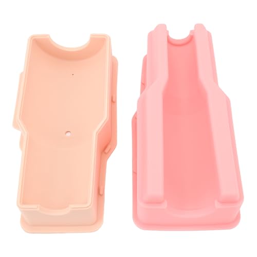 ANKROYU Zylinder Eiswürfelschale Silikon große Kapazität Easy Freisetzung professionelle Hohleisschale mit Deckel für Cocktails Whisky und kalte Getränke 2 PCS Set (Grün) (Rosenate) von ANKROYU