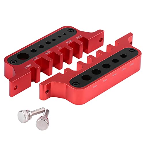 Aluminiumlegierung Löt Jig Hochwertiges Multifunktionsstationswerkzeug für XT60 XT90 T Bananenanschluss Wärme Isolierschicht Haltbarer Rot 110 x 60 x 14 mm 153g von ANKROYU