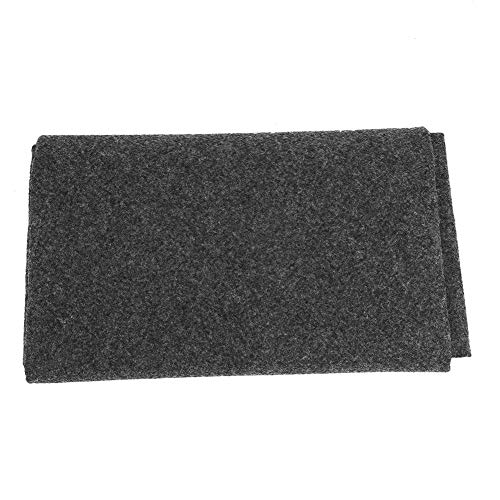 BBQ Grill Mattenmattenöl -Proof -Umgebungsschutzgrill Barbecue Floor Matte Nicht -Schlupf Haltbarer Polyester PVC -Material Schwarz 50 x 36 Zoll von ANKROYU