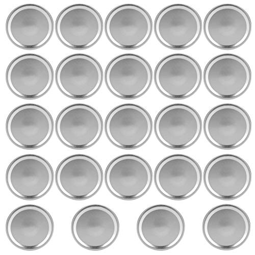 Edelstahlglas Deckel 24 Prozent luftdichte Konservendeckel für normale breite Mundgläser -Gläsern Lebensmittelabdeckungen Leckschutz rostfeste Küche Aufbewahrungsbehälter Deckel (70 mm) (86 mm) (70 von ANKROYU