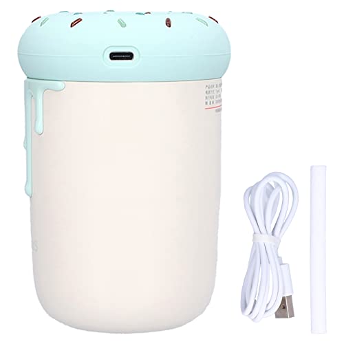 Feiner Nebel -Luftbefeuchter USB -Lade 2 Modi süße Form Leichter geräuschloser Luftbefeuchter für Schlafzimmer Office 250 ml Ruhige Mini -Luftbefeuchter tragbare Mini (Grün) von ANKROYU