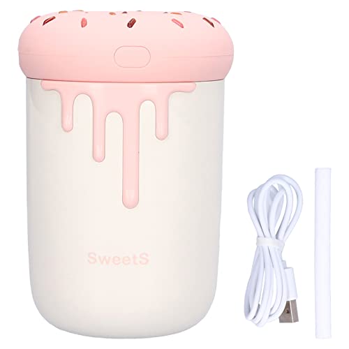 Feiner Nebel -Luftbefeuchter USB -Lade 2 Modi süße Form Leichter geräuschloser Luftbefeuchter für Schlafzimmer Office 250 ml Ruhige Mini -Luftbefeuchter tragbare Mini (Rosa) von ANKROYU