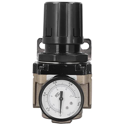 G1/2 Pneumatischer Druckregler, Aluminiumlegierung, Edelstahlmaterial, Luftdruckreduzierungventil, 0,05 bis 0,85 MPa einstellbarer Bereich für Industrieluftsysteme von ANKROYU