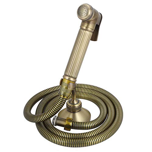 G1/2in Vintage Copper Hand Hold Toilet Bidet Sprayer mit Schlauch fester Bad Badezimmerversorgung für Badezimmerreinigung und persönliche Hygiene von ANKROYU
