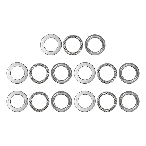 Industrielle Schubkugellager 5 pcs Hochleistungsstahlebene Axiallastlager hohe Präzision für Kranhaken vertikale Pumpen Schleife niedrige Geschwindigkeitsgetriebe (51109) von ANKROYU