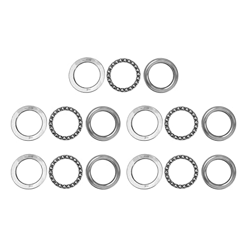 Industrielle Schubkugellager 5 pcs Hochleistungsstahlebene Axiallastlager hohe Präzision für Kranhaken vertikale Pumpen Schleife niedrige Geschwindigkeitsgetriebe (51110) von ANKROYU