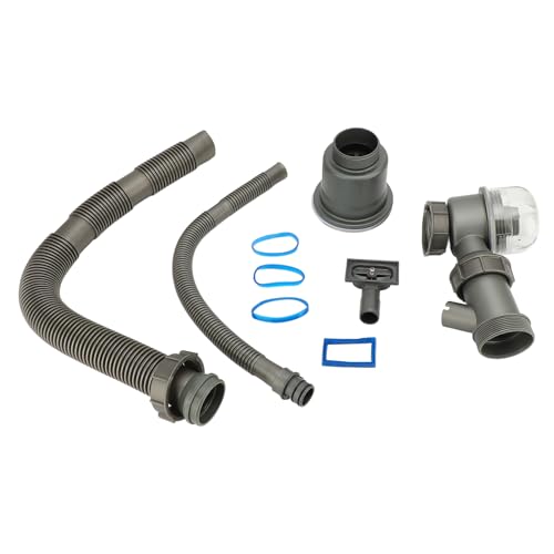 Küchenspüle Drain Kit Professionell verdickte Geruchswiderstandsbecken Abflussrohr Kit für Küchenspüle Entwässerung und Müllentsorgung Haltbarer PP Metallkonstruktion Einfach von ANKROYU