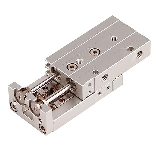 Luftpneumatische Parallel Gripper Doppelführung Schiene hohe Genauigkeit M5 x 0,8 Pneumatischer Fingerzylinder für Trockner -Druckluftausrüstung Aluminiumlegierung Edelstahl (HLQ6-20s) von ANKROYU