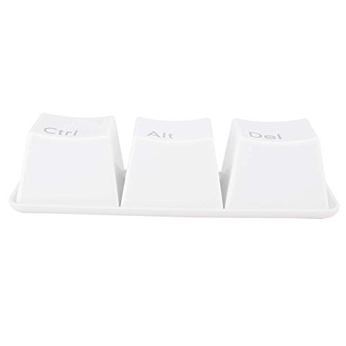 Netter Tastaturknopf Form Wasserbecher Set mit Tablett weiß von ANKROYU
