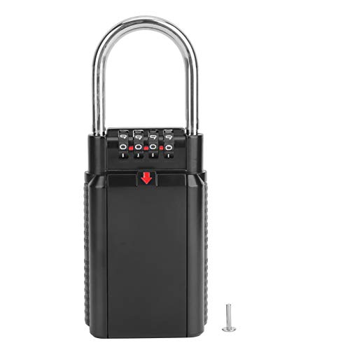 Outdoor wasserdichtes Hanging Zink -Legierungskennwort Key Safe Box Spory Lock Box für Home Factory (Schwarz) von ANKROYU
