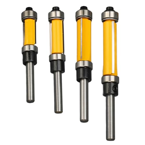 Professionelles Flush -Trim -Router -Bit 4pcs 2 Flötenkarbidklinge 1/4 Zoll Schaft 1/2 -Zoll -Schnittdurchmesser für Holzbearbeitungsprojekte Sperrholz -MDF -Laminate mit Professionelles Flush -Trim -Router -Bit 4pcs 2 Flötenkarbidklinge 1/4 Zoll Schaft 1/2 -Zoll -Schnittdurchmesser für Holzbearbeitungsprojekte Sperrholz -MDF -Laminate mit von ANKROYU