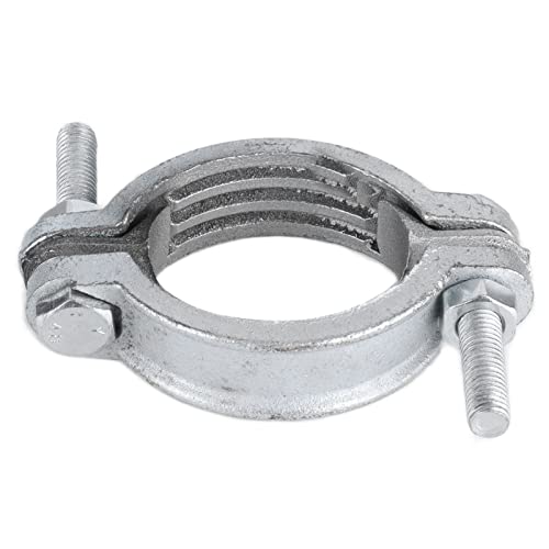 Schlauchklemme Zinkpolierte Kohlenstoffstahlverstellbare Rohrklemme für Ruberringe Stahlrohre (68-76 mm) von ANKROYU