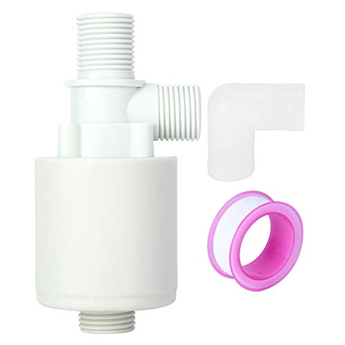 Schwimmkugelventil Automatische Wasserspiegelsteuerung Kunststoff G1/2 Zoll Faden langlebiges Schwimmerventil für Wassertanks Pools Industriesysteme von ANKROYU