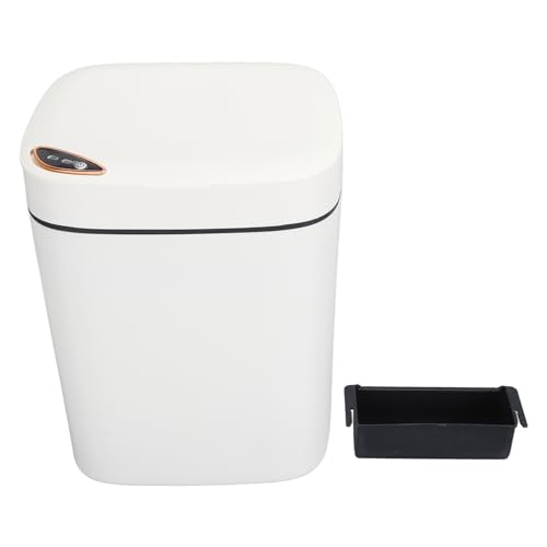 Smart Müll kann automatischer Bewegungssensor intelligent wasserdichtes Multifunktion Müllbehälter mit Deckel für Badezimmer Wohnzimmer Büro weißes Abs PP Material (12l) von ANKROYU