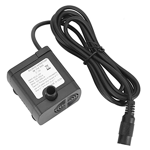 Solarleistung DC Wasserpumpe Mini bürstenlose Tauchpumpe hohe Effizienz 650 l/h Durchflussrate Edelstahlwelle Kern wasserdichtes Design für Fountains Aquarien Fischfarmen ABS von ANKROYU
