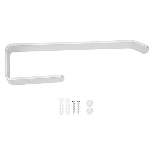 Space Alumina Handtuch Rack Toilettenpapierhalter Badezimmer Rollpapier Wandhänge Aufbewahrung Aufbewahrung (417032 Matt verlängerte Gewebehaken, Handtuchring) von ANKROYU