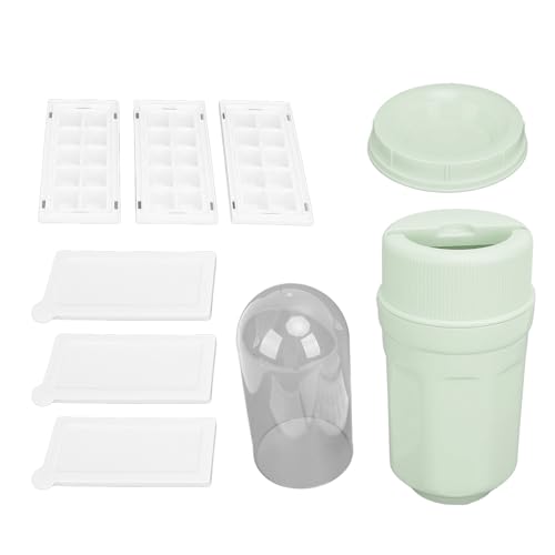 Twisting Ice Cup rotierende Tablett Easy Release Stapelbare wiederverwendbare rotierende Eiswürfelschale für Gefrierschrank Chilling Whisky Cocktails Getränke Langable Food Grade (Grün) von ANKROYU