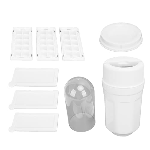Twisting Ice Cup rotierende Tablett Easy Release Stapelbare wiederverwendbare rotierende Eiswürfelschale für Gefrierschrank Chilling Whisky Cocktails Getränke Langable Food Grade (Weiß) von ANKROYU