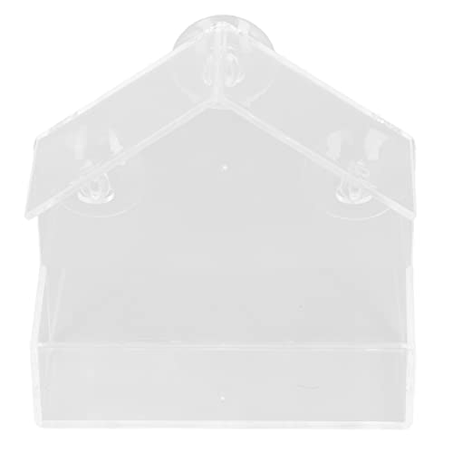 Vogelfutterhäuse Vogelhäuser Fenster Vogelfutterhäuschen Praktische einfache Acrylhaus -Haustier Vogelfenster Feeder -Vogelhaus für Vogelbeobachtung zu Hause aus hochwertigem von ANKROYU