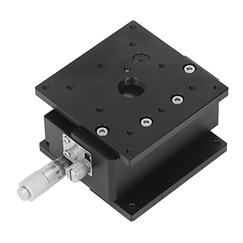 Z -Achse Lineare Schleifstufe Handbuch Kreuzwalzen -Schiebetisch Hochgenauige Mikrometerknopf Einstellbare Aluminiumlegierungsplattform für optische Messungs Halbleiter -Geräte (80x80 mm) von ANKROYU