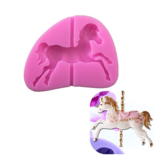 ANLIN Karussell-Pferde-Form Silikon-Kuchenform Backgeschirr 3D-Silikonform für Schokolade, Ton, Fondant, Kuchenwerkzeuge ANLIN Karussell-Pferde-Form Silikon-Kuchenform Backgeschirr 3D-Silikonform für Schokolade, Ton, Fondant, Kuchenwerkzeuge von ANLIN