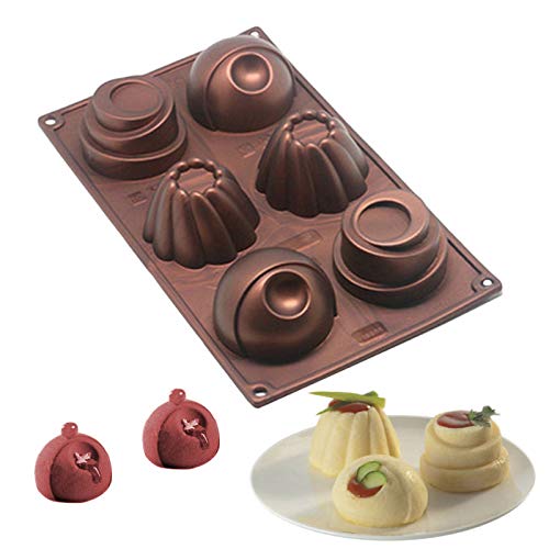 ANLIN Silikon-Form für Schokolade, Kuchen, Backen, Pudding, Dessert, Mousse, handgefertigt, Seife, gefroren, Eisform von ANLIN