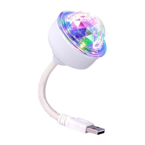 1. 6W Auto LED Crystal USB Powered Multicolor Projector Für Tanzpartys Rotierende LED Licht Für Partys von ANMITI